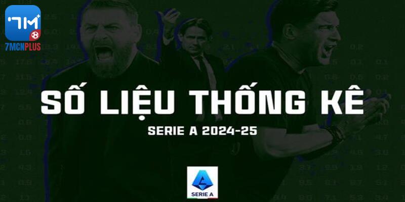 Thống kê trận đấu Serie A 2024/25 từ 7M: Dữ liệu và phân tích chi tiết